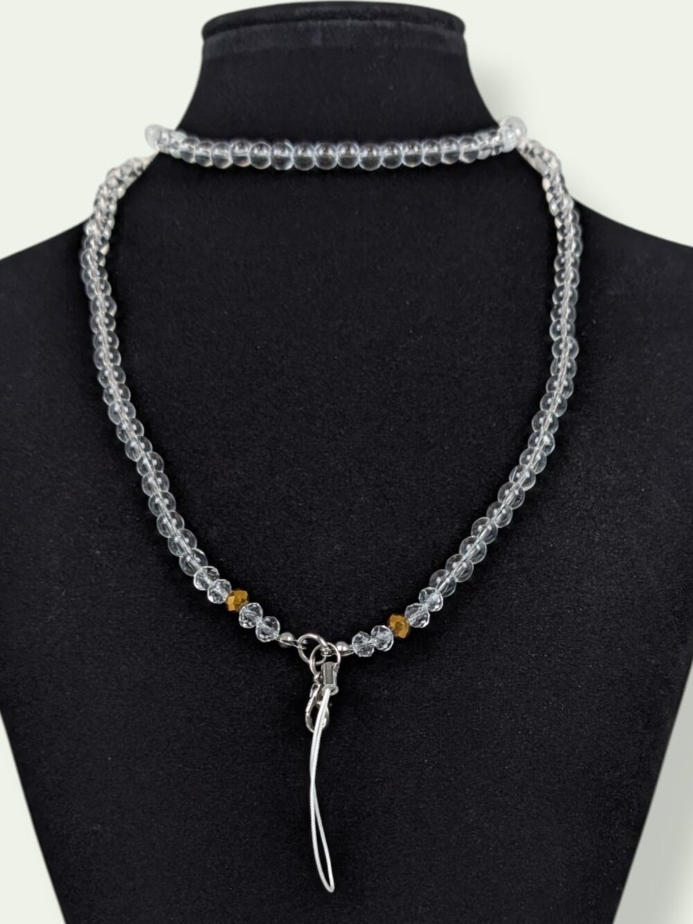 Beaded Lanyard Necklace ID/Key Holder